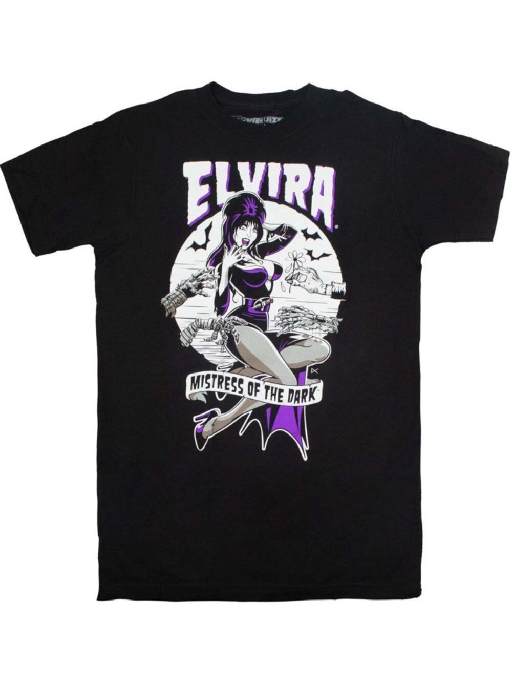 Elvira Mistress of the Dark Unisex Black Short Sleeve Graphic Tee
